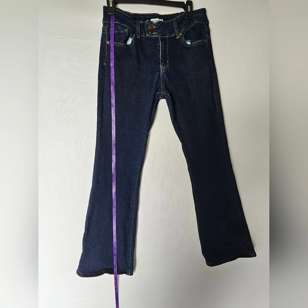 Women's Dark Indigo Flare Jeans - Classic Flared Leg